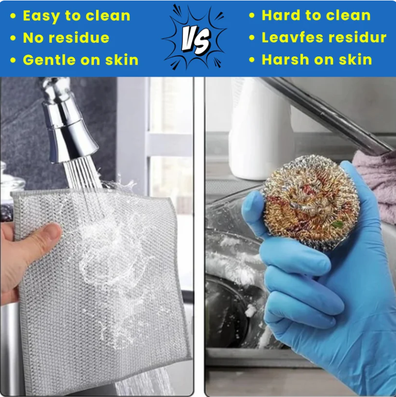 Wire Dishcloth Pack – 30 Pcs (Buy 10 Get 20 Free) + COD