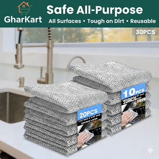 Wire Dishcloth Pack – 30 Pcs (Buy 10 Get 20 Free) + COD